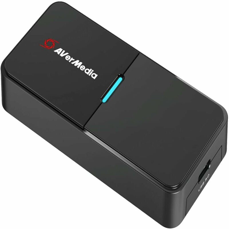 Boîtier d'acquisition gaming Live Streamer Cap 4K pour appareil photo et caméra DSLR - Noir