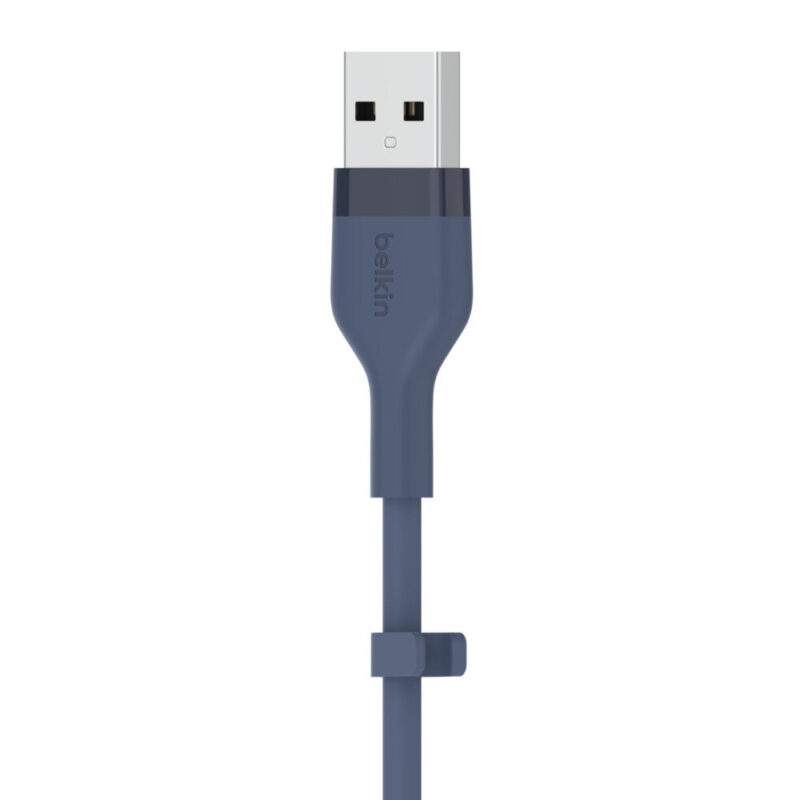 Cbl Silicone USB-A LTG 1M bleu Belkin Cbl Silicone USB-A LTG