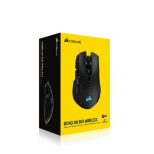 souris Corsair Gaming ironclaw rgb droitier rf wireless + bluetooth + usb type-a optique