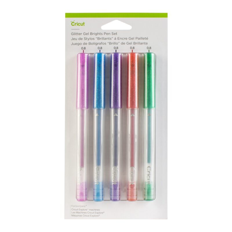 consommable Cricut glitter gel pen set, brights