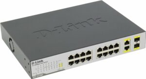 Commutateur réseau (switch) 16 ports non-administrable D-Link DES-1018MP