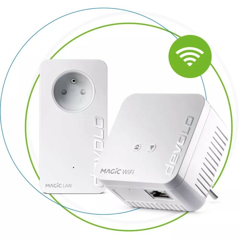 Kit de démarrage : 2 adaptateurs WiFi CPL Magic 1 Mini - Blanc