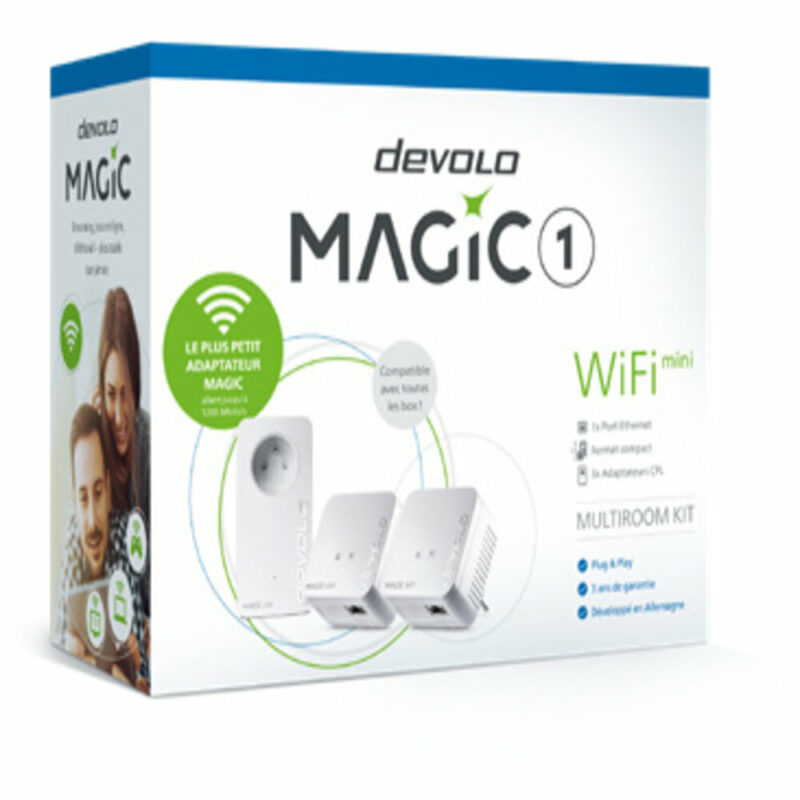 Kit de démarrage : 2 adaptateurs WiFi CPL Magic 1 Mini - Blanc