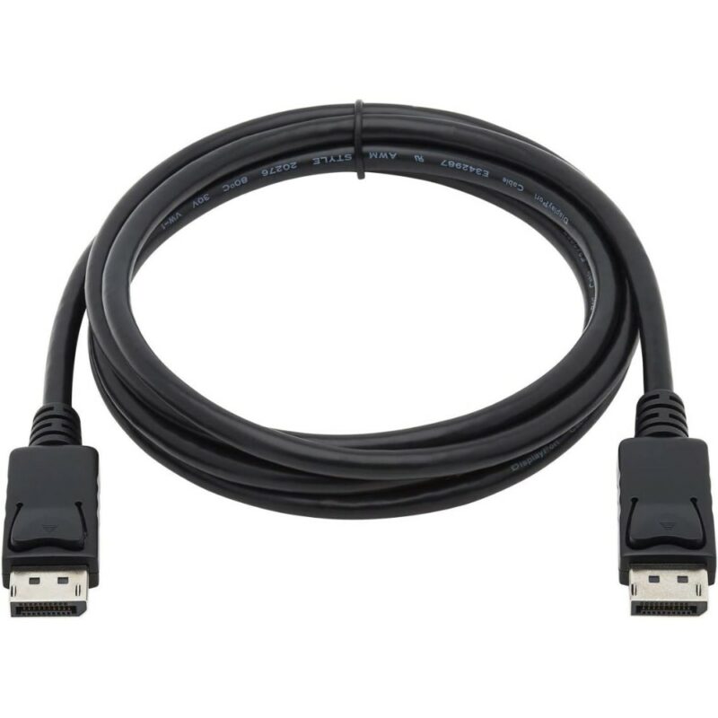 Câble vidéo DisplayPort 1.2 (4k) 1,8m - Noir