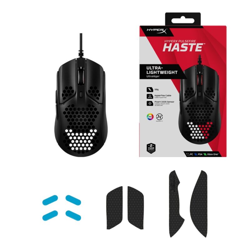 Souris gaming filaire Pulsefire Haste - Noir