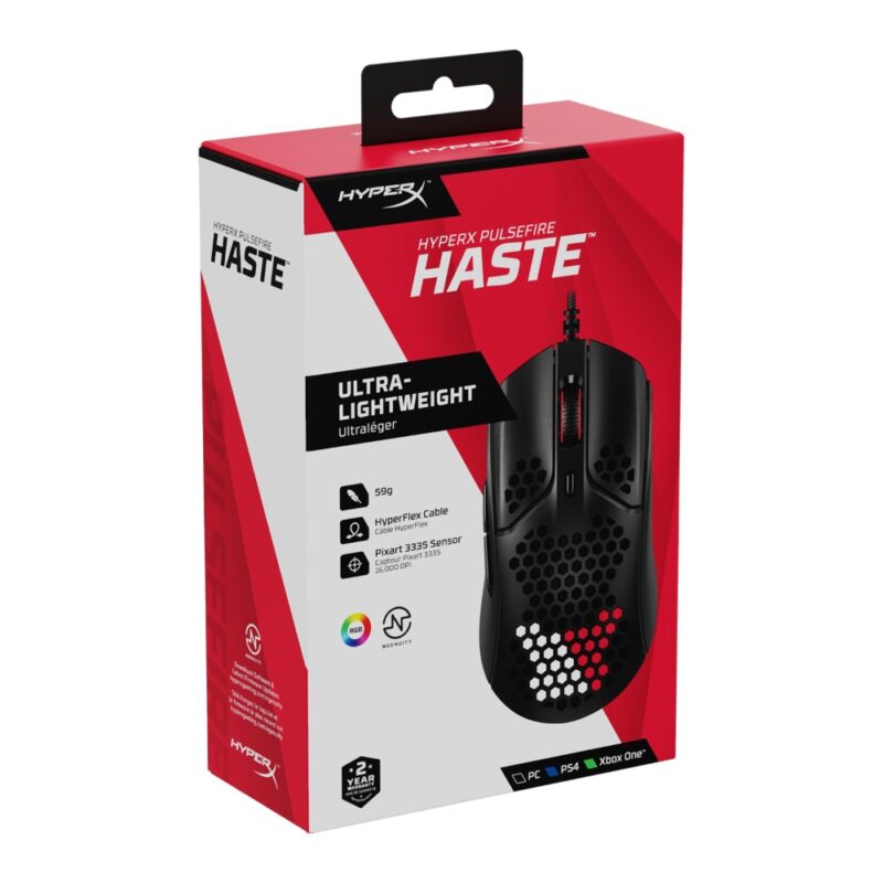 Souris gaming filaire Pulsefire Haste - Noir