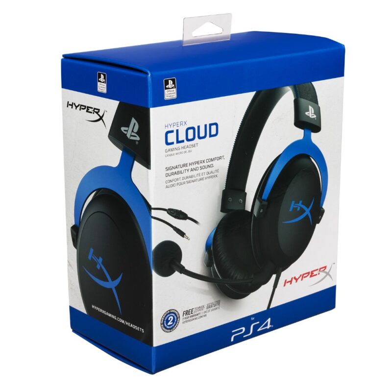 Micro-casque gaming filaire Cloud pour PS4 / PS5 - Noir & Bleu