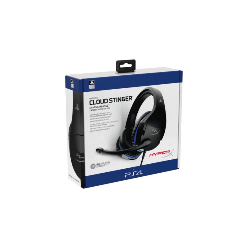 Casque gaming circum-aural filaire Cloud Stinger pour PlayStation - Noir & Bleu