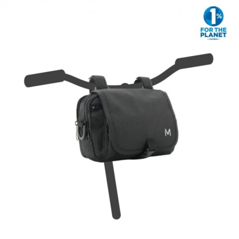 Sacoche de guidon pour vélo en matière déperlante 2 L - Noir