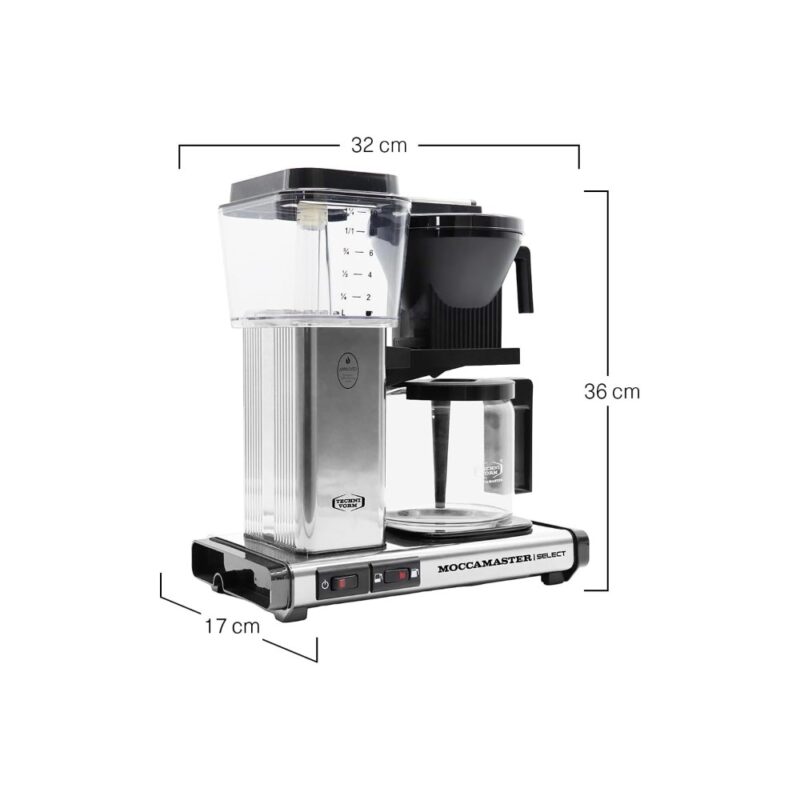 Cafetière filtre entièrement automatique KBG Select 1,25L - Argent