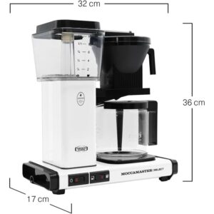 Cafetière filtre entièrement automatique KBG Select 1,25L - Blanc