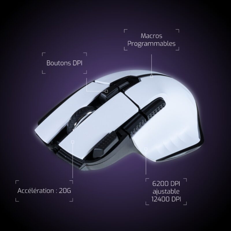 Souris gaming filaire SO-320 - Blanc