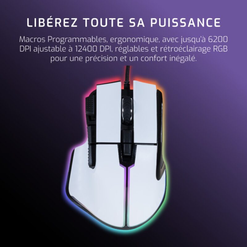 Souris gaming filaire SO-320 - Blanc