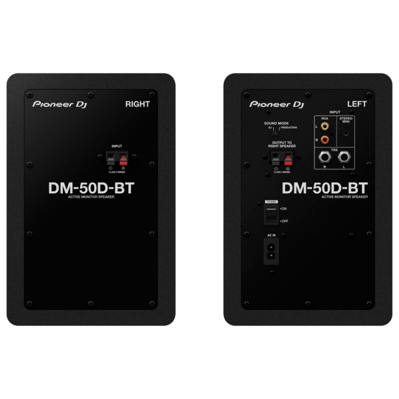 Paire d'enceintes de monitoring DJ Bluetooth DM-50D BT - Noir