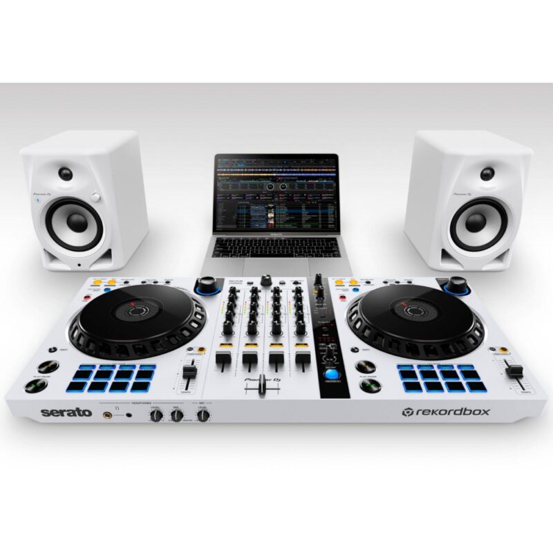 Paire d'enceintes de monitoring DJ Bluetooth DM-50D BT - Blanc