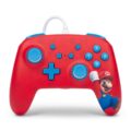 PowerA Manette de jeu filaire améliorée Mario Woo-hoo! pour Nintendo Switch - Rouge