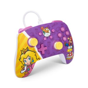 Manette filaire améliorée Princess Peach Battle pour Nintendo Switch