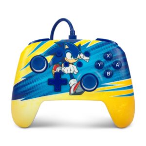 Manette de jeu filaire édition Sonic Boost pour Nintendo Switch
