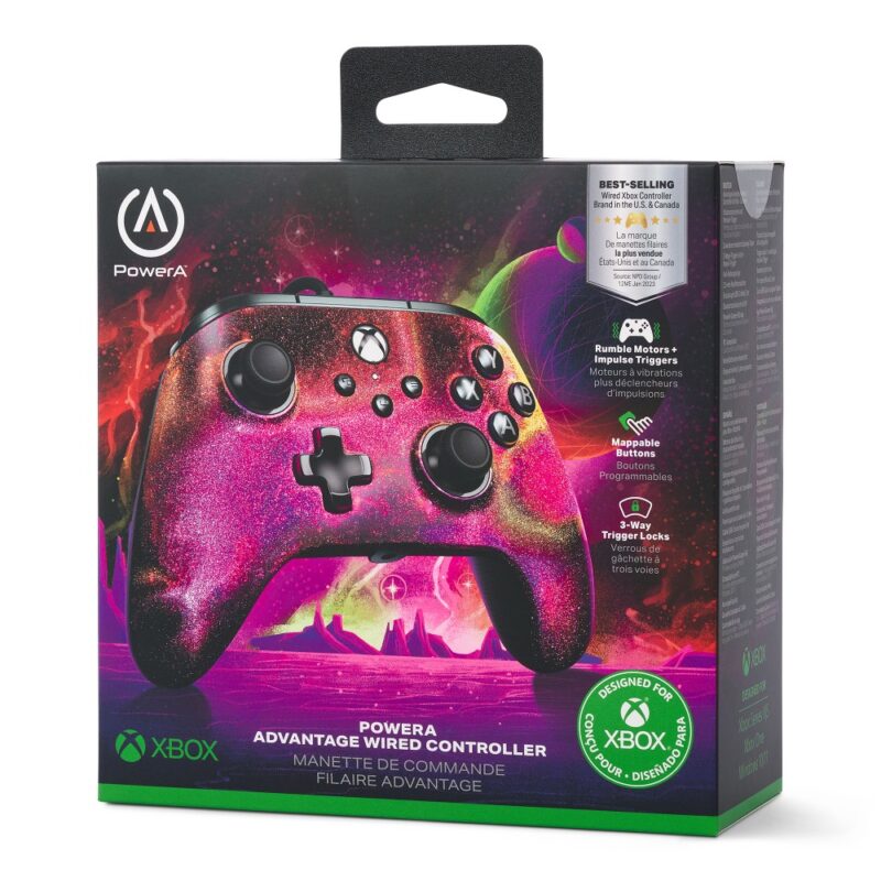 Manette de jeu filaire améliorée Sparkle Wave pour Xbox Series X & S