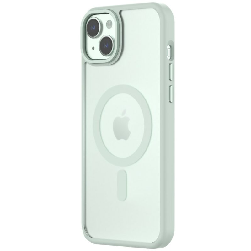 Coque hybride SoftSnap pour iPhone 15 - Vert transparent