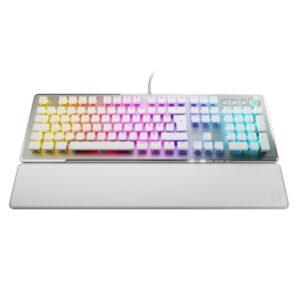 Roccat Clavier gaming filaire Azerty linéaire Vulcan II Max - Blanc