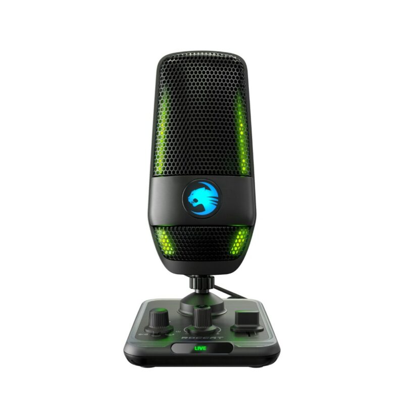 Roccat Microphone streaming / gaming Torche - Noir