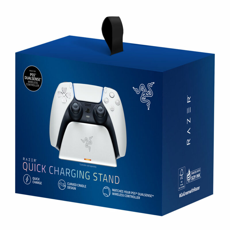 Chargeur (station de charge) rapide pour manettes de jeu PS5 - Blanc