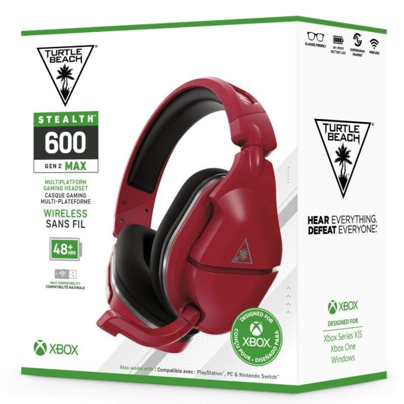 Casque gaming Stealth 600 Max Gen 2 sans fil pour PS4 / PS5 / Nintendo Switch - Rouge