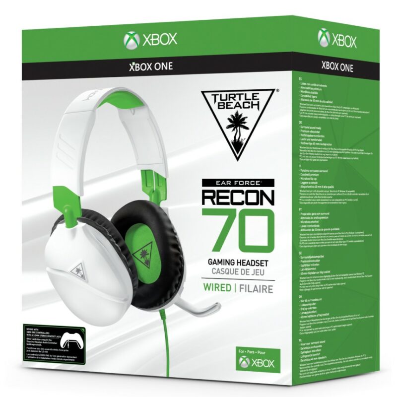Turtle Beach Casque gaming Recon 70X pour Xbox One - Blanc