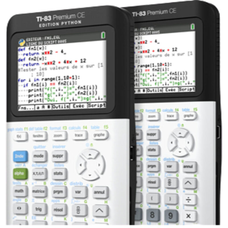 TI-83 PREMIUM CE PYTHON Calculatrice Graphique